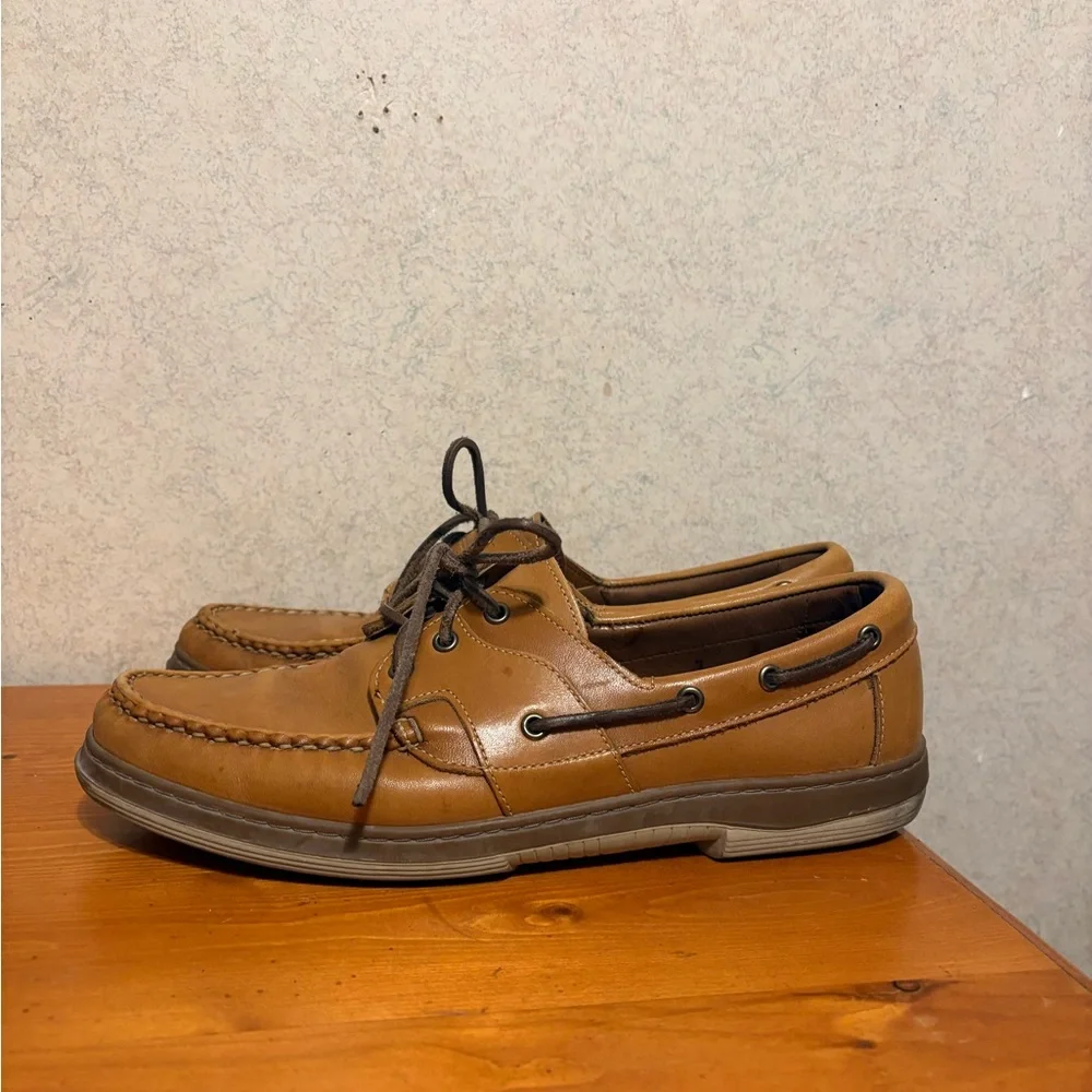 Allen Edmonds Eastport Tan Leather Loafers Boat Shoes Men’s Size 11